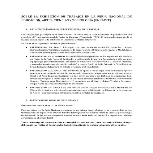 Presentacion de trabajos