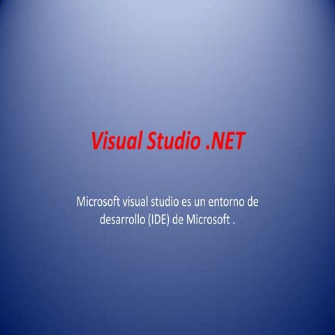 Presentacion de Visual Basic