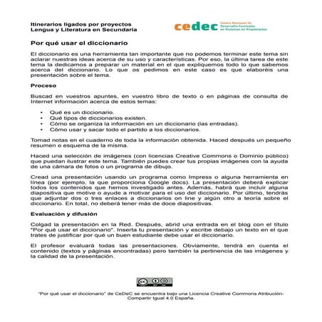 Por qué usar el diccionario