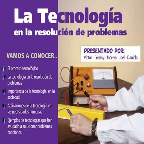 La Tecnología en la resolución de Problemas