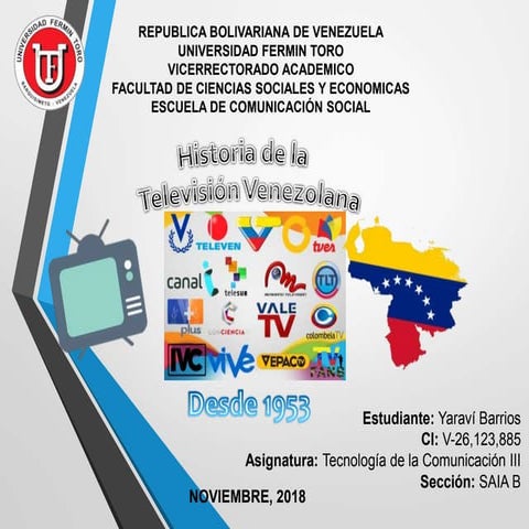 Historia de la televisión venezolana desde 1953