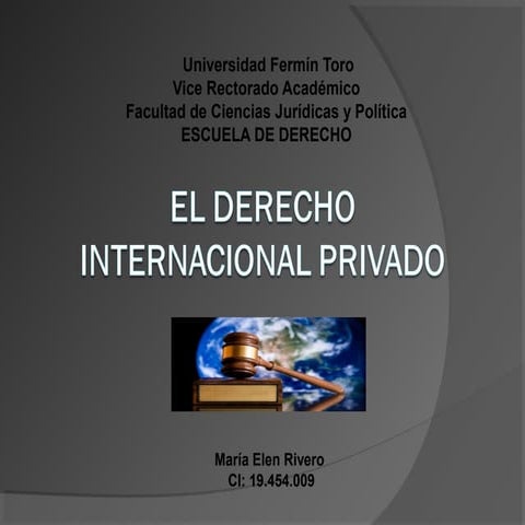 derecho internacional privado 