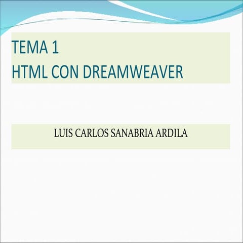 Presentacion dreamweaver html