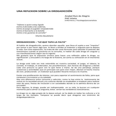 Presentación drogadiccion