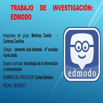 Presentacion  Edmodo - Martinez- Carreras