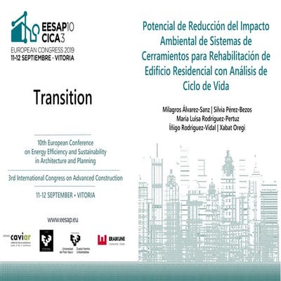 Potencial de Reducción del Impacto Ambiental de Sistemas de Cerramientos para...