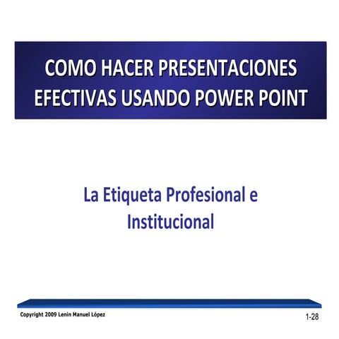 Presentacion Efectiva Usando Herramientas Tecnologicas