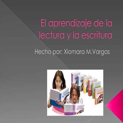 Presentacion el aprendizaje de la lectura y la escritura | PPTX