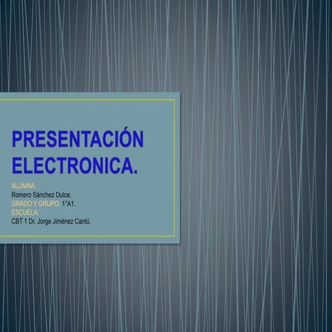 Presentacion electronica