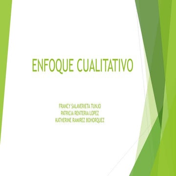 Presentacion enfoque cualitativo