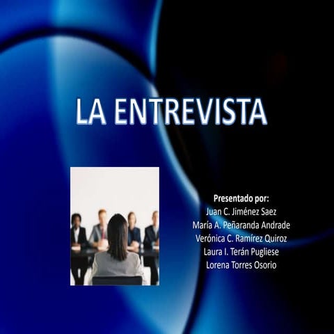 Presentacion entrevista