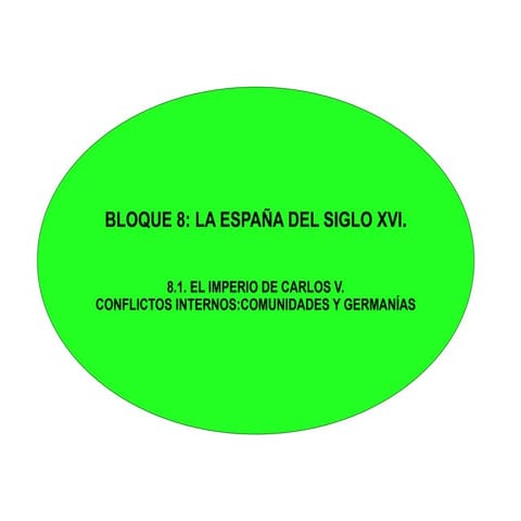 Bloque 8: La España del siglo XVI