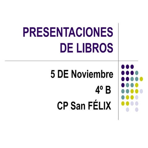 Presentaciones de libros