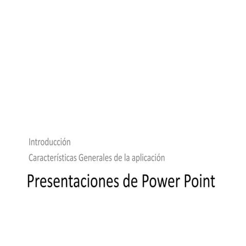 Requerimientos de Power Point