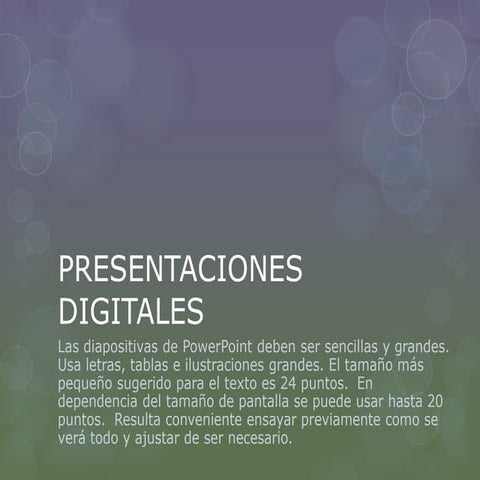 Presentaciones digitales