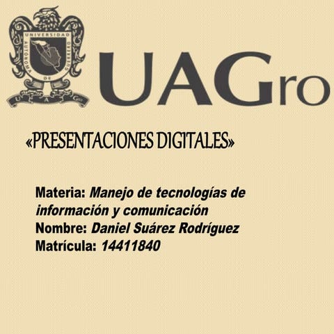 Presentaciones digitales»