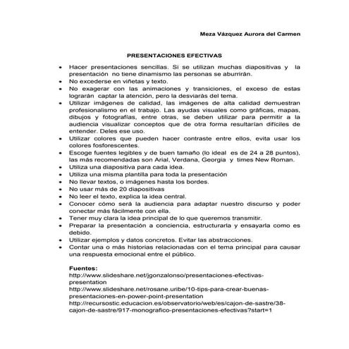 Mejorar Nuestras Presentaciones | PPT