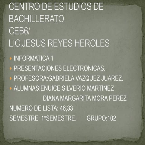 Presentaciones electronicas enu y diana