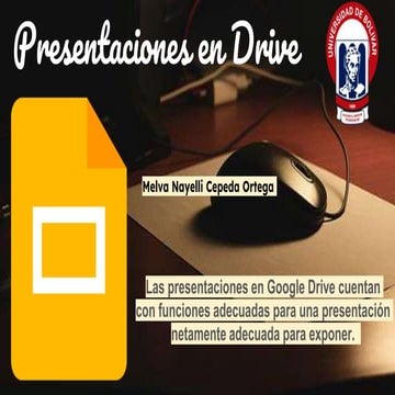 Tutorial como hacer una presentación en Google Drive | PPTX