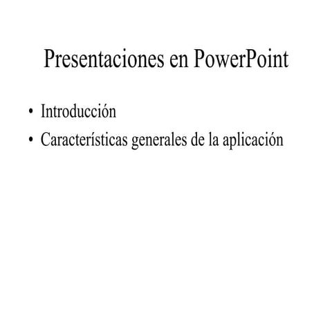 Presentaciones en power point