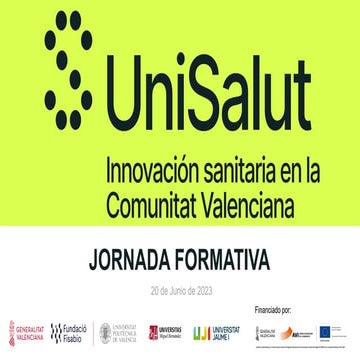 UniSalut 2023: Presentación de Ideas y Jornada Formativa