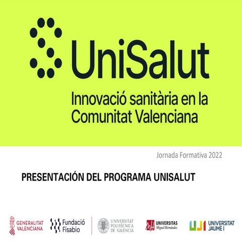 Presentación Jornada UniSalut 2022