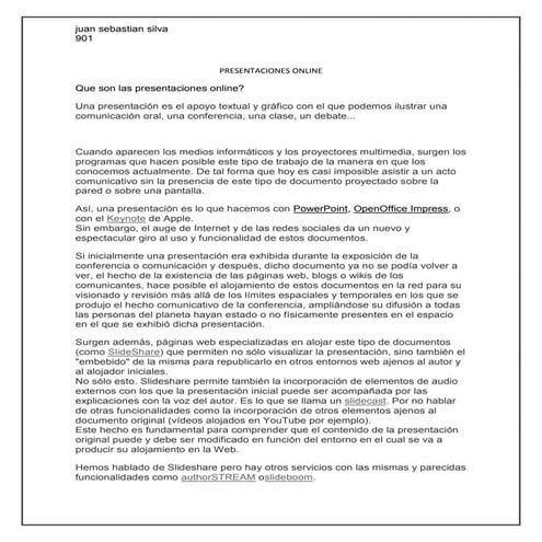 Presentaciones online