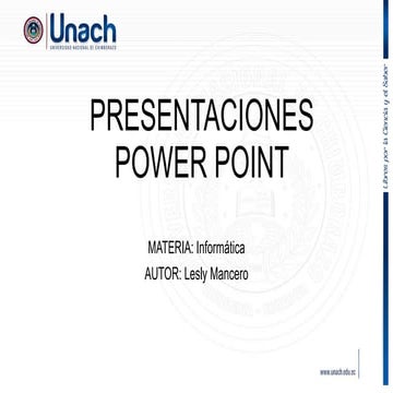 Presentaciones de Power Point