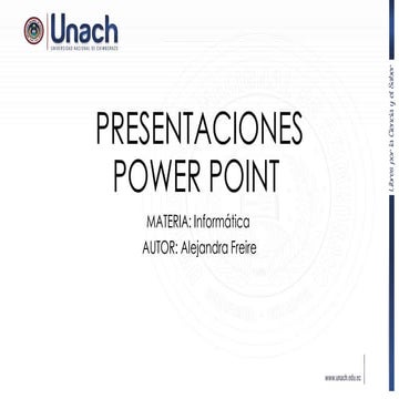 Presentaciones PowerPoint