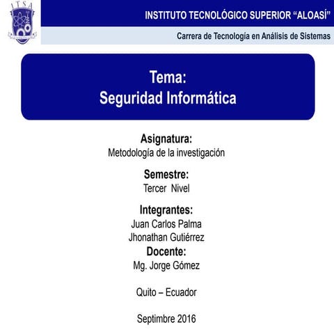 seguridad informática 