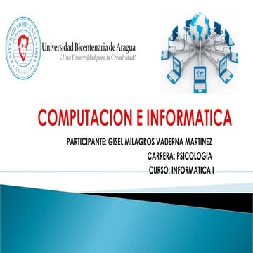 ELEMENTOS DEL SISTEMA COMPUTACIONAL Y SISTEMAS OPERATIVOS
