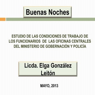 ESTUDIO DE LAS CONDICIONES DE TRABA...