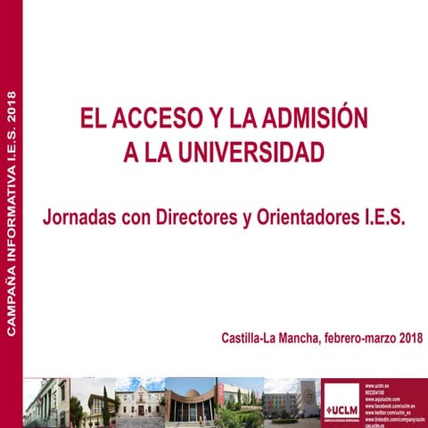 Presentacion EvAU elaborada por Universidad Castilla-La Mancha