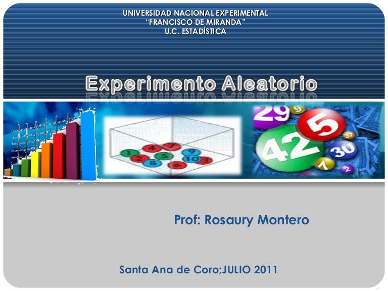 Presentacion experimento aleatorio y probabilidad