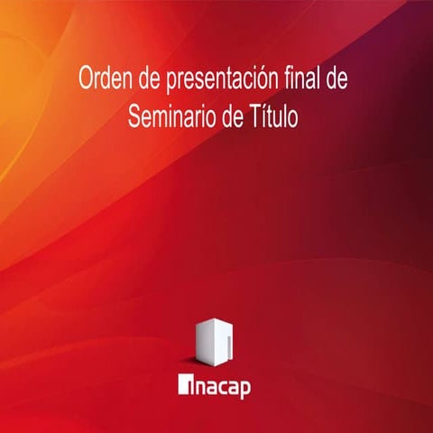 Seminario para proyectos de título final | PPTX