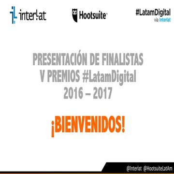 Finalistas Premios #LatamDigital 2016 - 2017 Vía @Interlat