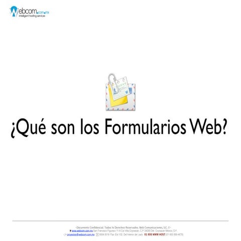 ¿Qué son los Formularios Web?