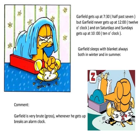 Garfields Daily Routine | PPTX