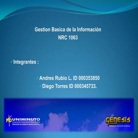 Presentacion genesis