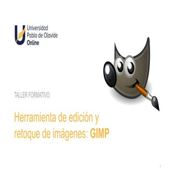 Herramienta de edición y retoque de imágenes: GIMP​