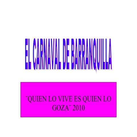 carnaval de barranquilla