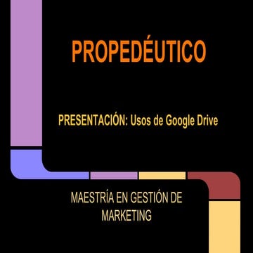 Presentacion google drive