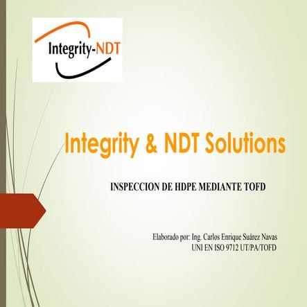 Presentacion iNSPECCIÓN DE HDPE CON TOFD