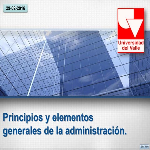 Principios y elementos generales de la administración según Henri Fayol