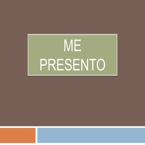 Me Presento | PPTX