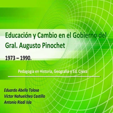Educación en Gobierno Dictadura