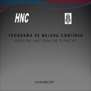 Presentación del Hospital Nacional ...
