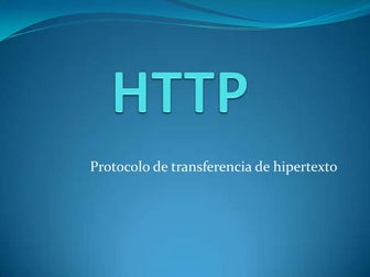 Presentacion http y https