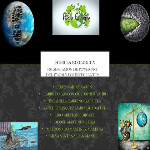 Presentación huella ecológica | PPTX