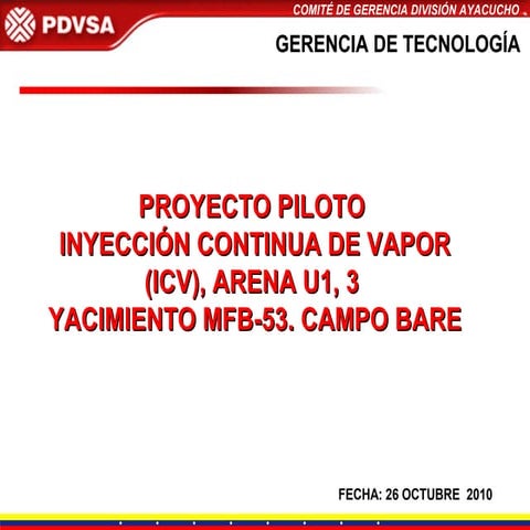 Presentacion icv comite 221010 en revision | PPT